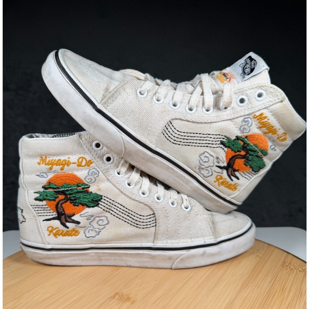 Vans Cobra Kai x Sk8-Hi Miyagi Shoes Mens 6.5 Do Unisex Sneaker Womens 8 White